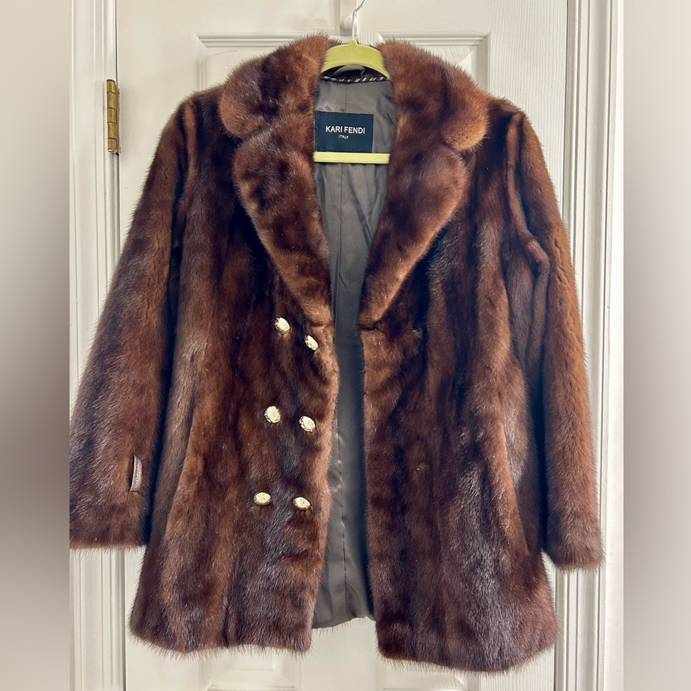 Real mink coat
